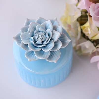 Beautiful ceramic jewelry box wedding ring jewelry box earrings jewelry storage box crafts home storage tank