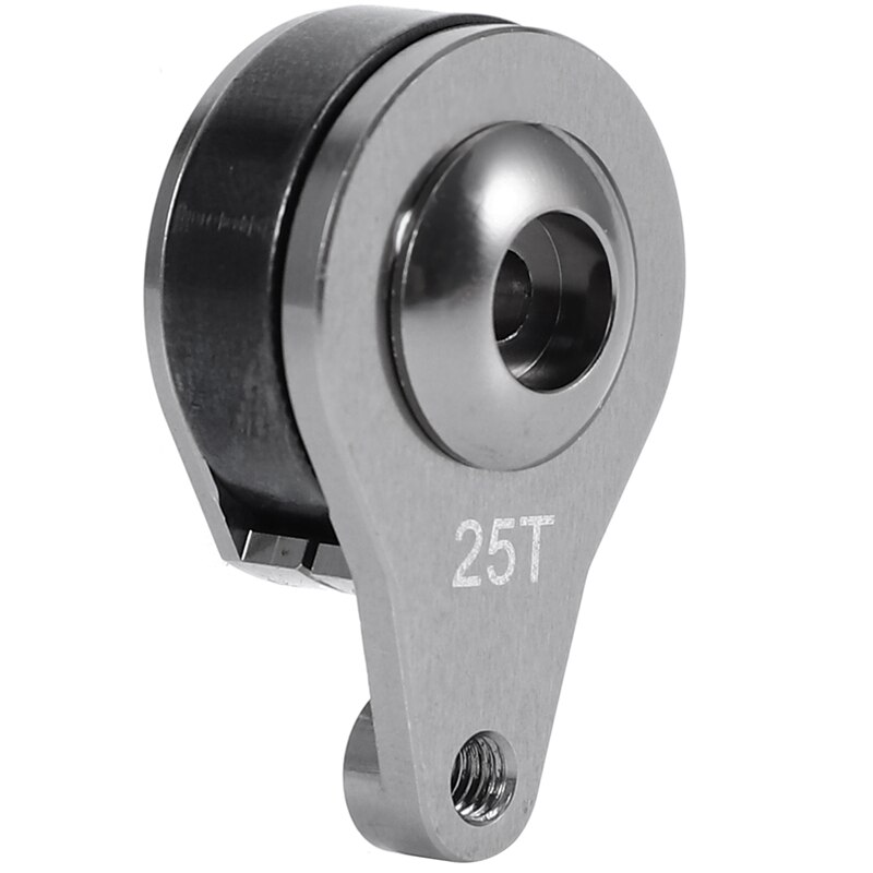 Bras Servo en aluminium 25T, Style à trou unique pour RC 1:10 chenille axiale SCX10 90046 D90 pièces améliorées