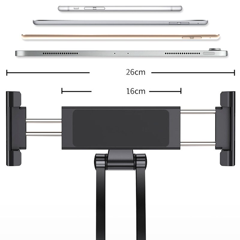 Rotating Portable Monitor Wall-Mounted Metal Stand, Suitable for Tablet and Mobile Phone Stand Below 15.6-Inch