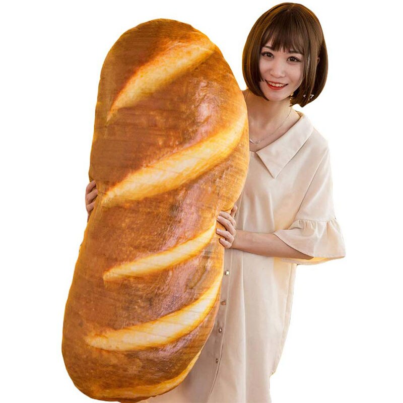 3D Simulation Bread Pillow Cushion Soft Butter Bread Shape Plush Pillows For Sofa Chair Children Birthday Home Decor Pillow