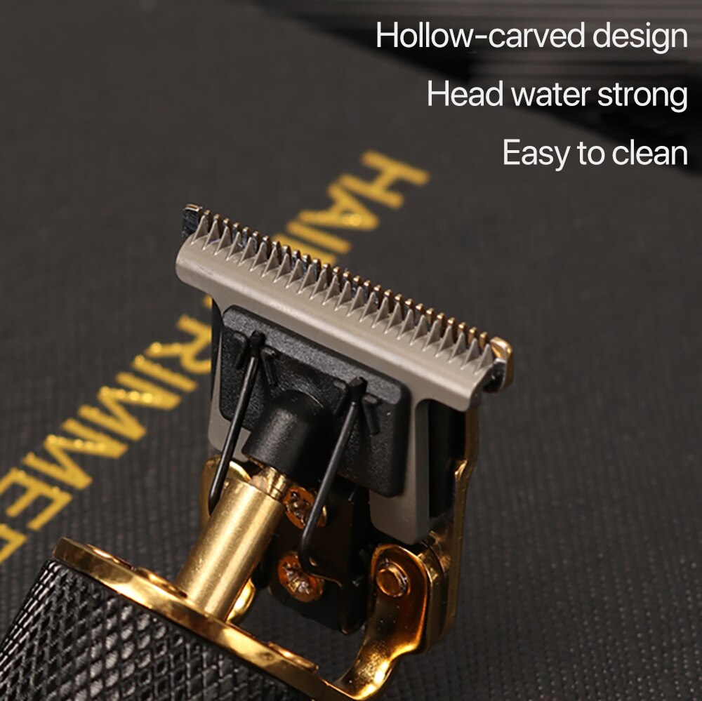 Kemei 1971 Pro Li T-Outliner Skeleton Heavy Hitter Cordless Trimmer Men 0mm Baldheaded Hair Clipper Finish Hair Cutting Machine
