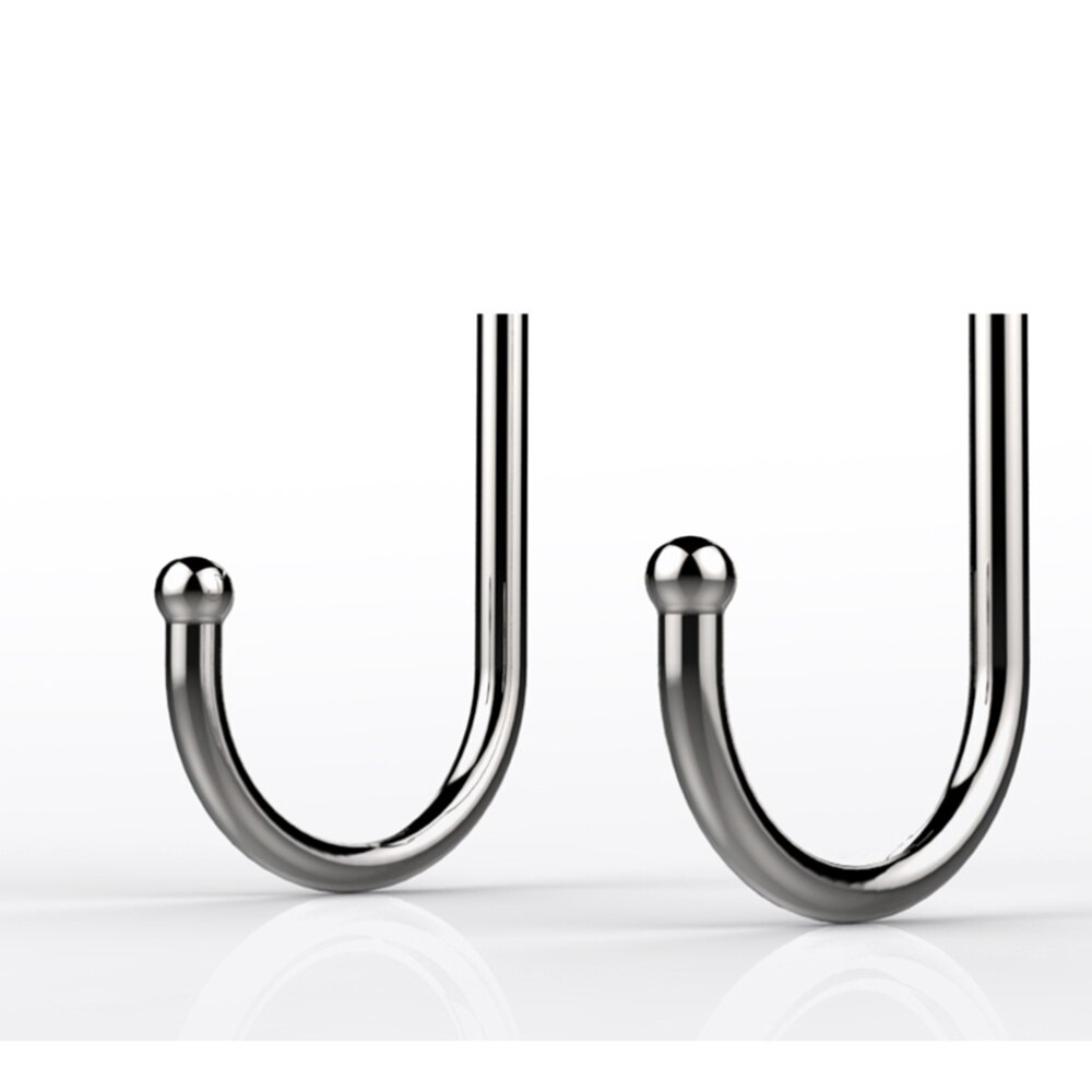 2 Pack Over Cabinet Door Double Hooks Strong Stainless Steel Multiple Use Shaped Hanging Over The Door Hooks Use for Kitchen