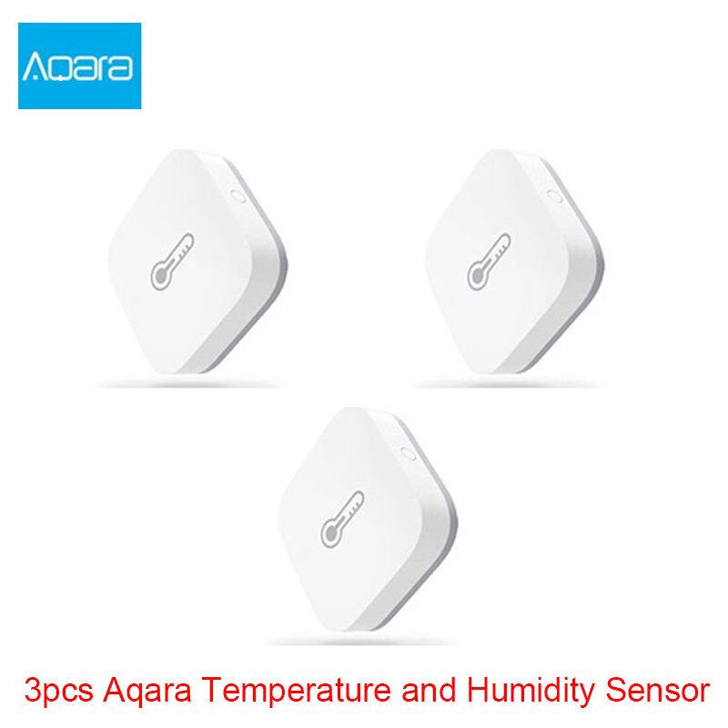 Xiaomi Aqara set Smart Home Kits Gateway Hub Door Window Shock Sensor Body Sensor Wireless Switch Water Sensor for Apple Homekit: 3pcs humidity sensor