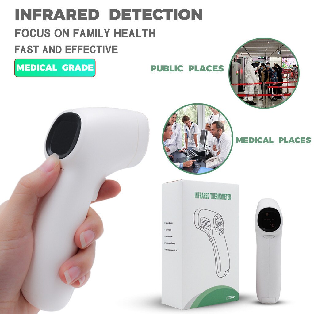 Forehead Digital Thermometer Non Contact Infrared Fever Ear Thermometer Body Temperature Fever Measure Tool For Baby Adults