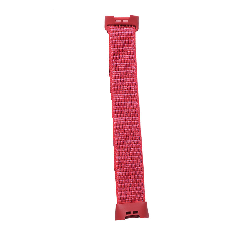Nylon-Uhrenarmband für Fitbit Charge 6 4 5 3 SE Band Sportarmband Schlaufenarmbänder Armband für Fitbit Charge 5 3 4 3 SE Correa: S / Kohle schwarz