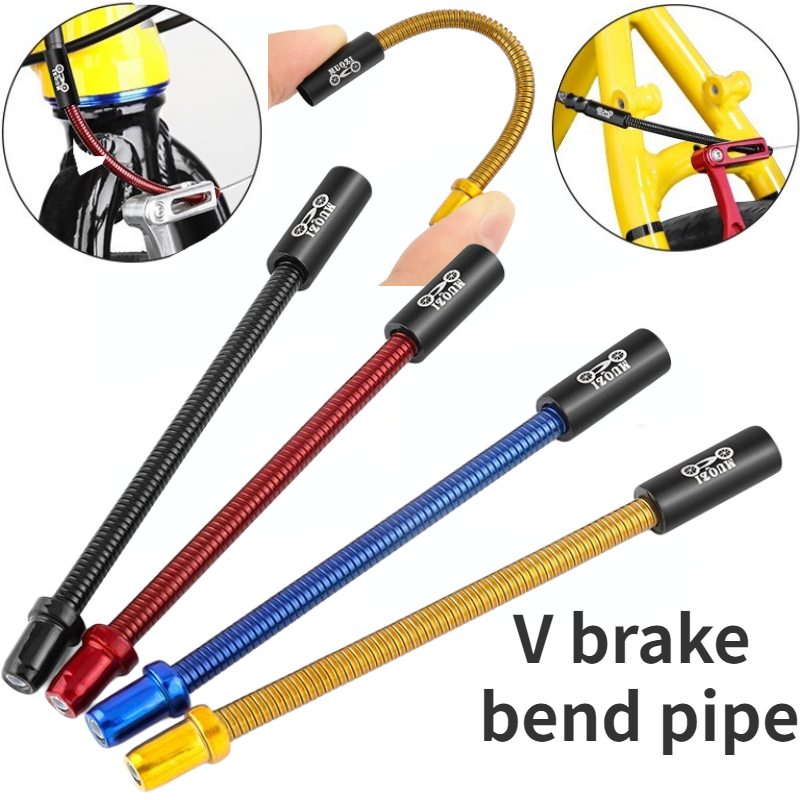 1/2 stücke Fahrrad V Bremse Biegen Rohr Edelstahl Fahrrad Biegsamen Frühling Bremse Biegen Rohr Universal Radfahren V Bremsen flexible Draht