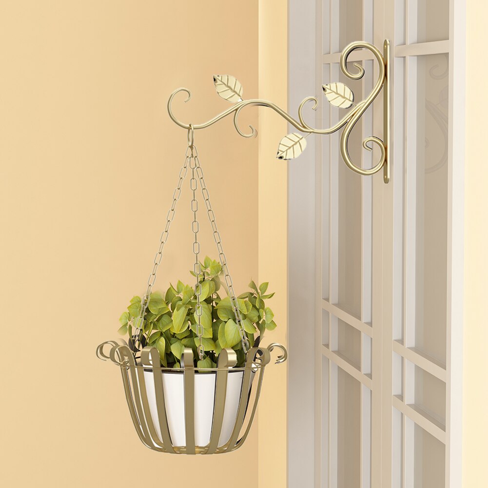Plant Stand Flower Pot Hanging Basket Hanger For Flower Pots Home Garden Decor Iron Plant Wrought Display Stand Flower Stand