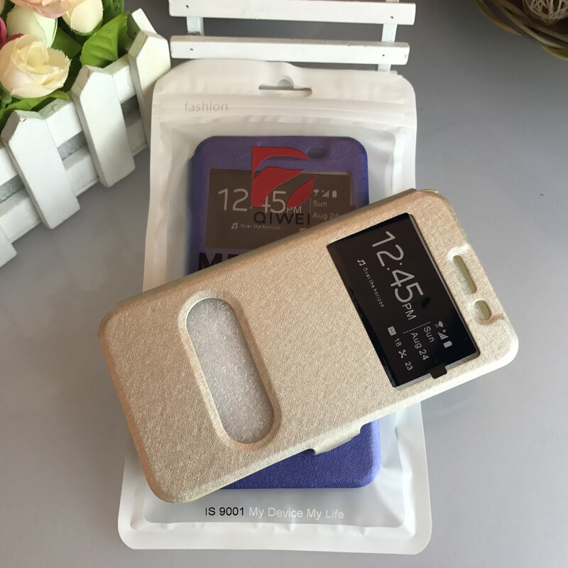 Für Huawei Y5 II Fall Schnell Ansicht Fenster Stehen Abdeckung Für Huawei Y5 ii Y5II 2 Fall Flip PU Leder telefon Fällen CUN L21 U29 L01 5,0
