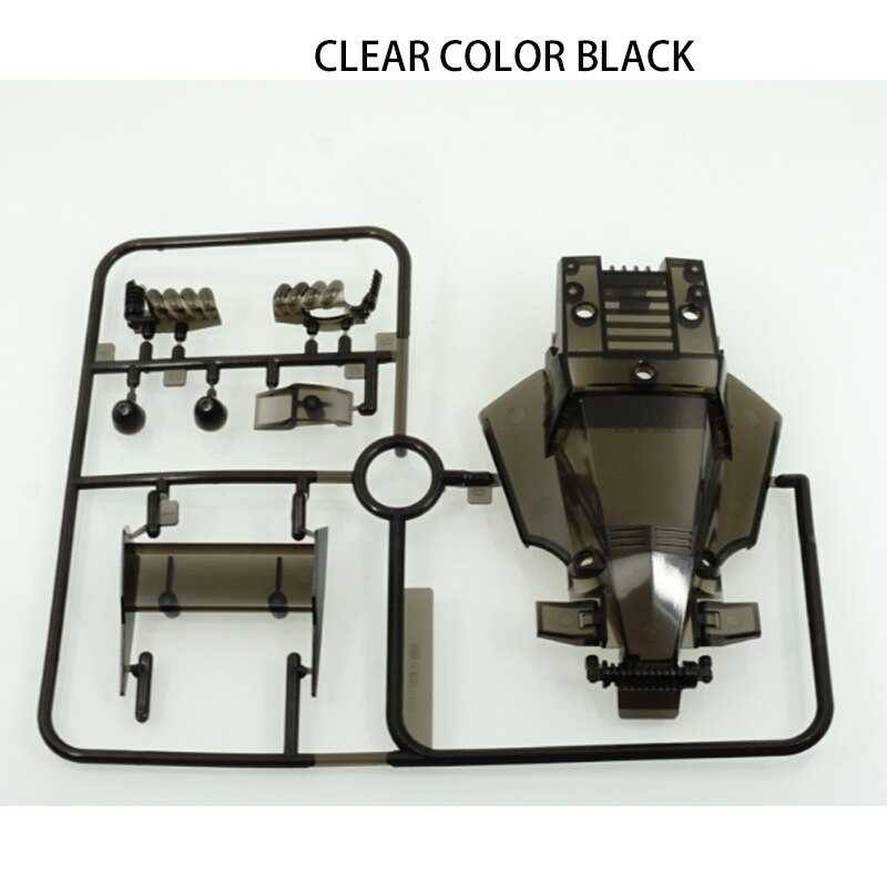self made mini 4wd parts shells color clear blue/light green/black/red 1pcs-use for T1/T3 chassis 1/32 scale model car CC model: 02