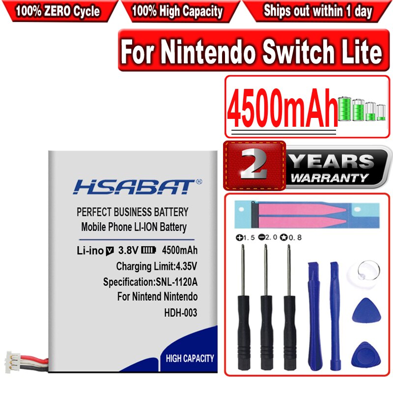 Hsabat 4500Mah HDH-003 Batterij Voor Nintendo Schakelaar Lite Game Speler