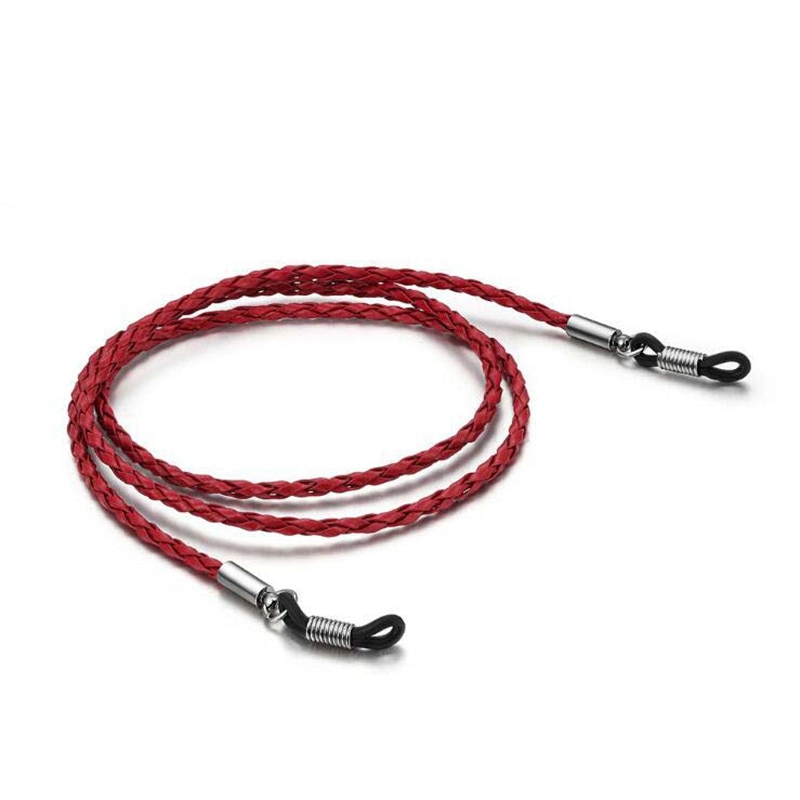 Pu leren brillen, brillenketting, kettingkoord voor sportveiligheid, zonnebrillenkettinghouder, koordriem, brillenaccessoires