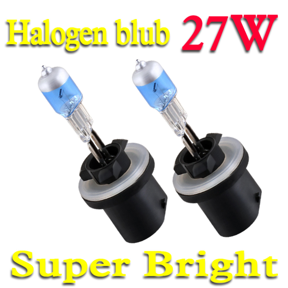 2 Stuks 880 890 PGJ13 Super Bright White Mist Halogeenlamp Hight Power 27W Car Head Lamp Light 12V H27W/1 Geel Amber