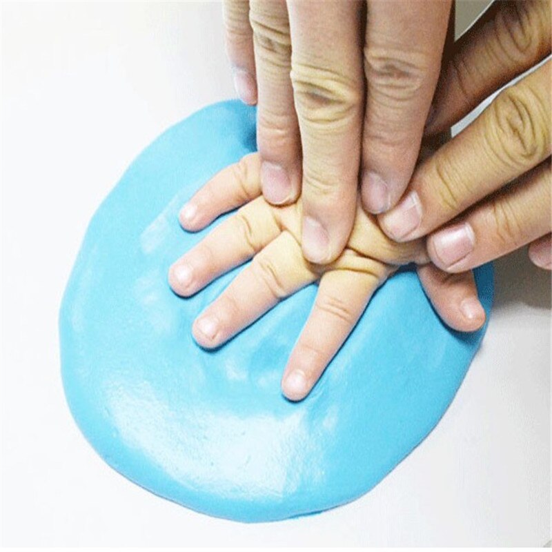 8 colores bebé 3D huella de mano fabricantes DIY juguetes pata impresión almohadilla secado de aire arcilla suave huella dactilar impresión padres -niño Inkpad