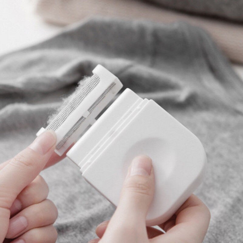 solide Haushalts reinigung Pelz Flaum Fussel Entferner Rasierapparat Flaum Weg Große Kleidung Stoff Teppich Rolle Pinsel Kunststoff: Weiß