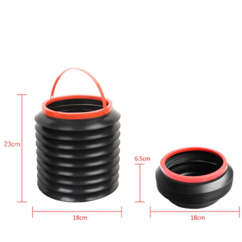 4L car folding collapsible bucket multi-purpose fishing buckets container storage box hanging WY411
