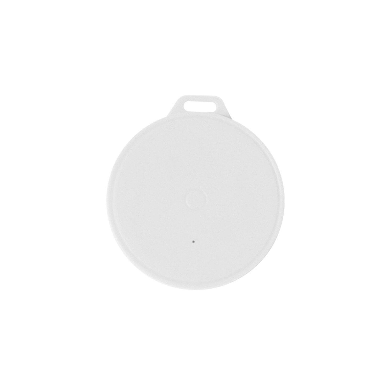 Mini Bluetooth Tracking Device Portable Round Bluetooth Anti-lost Tracker Wireless Smart Key Finder Item Locator: White 