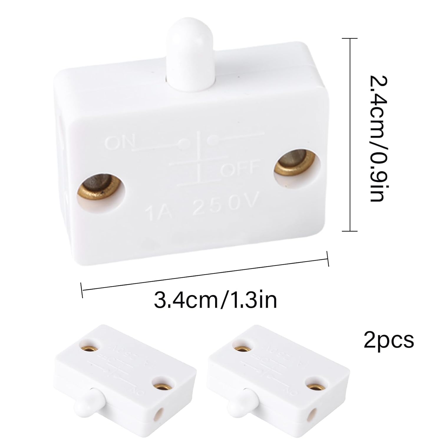 Automatic Cabinet Door Switch Wardrobe Closet Touch Activate Lights Switch Open On Close Off For Drawer to Power LED