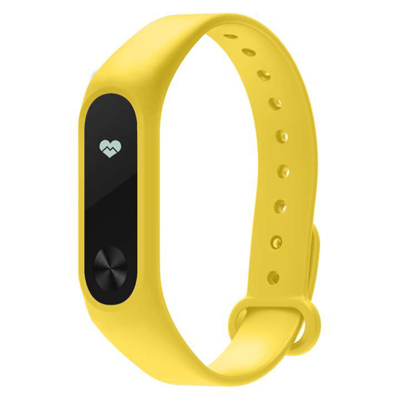 Pulsera para xiaomi mi band 2 Correa de silicona mi band 2 pulsera muñequeras para xiaomi mi band2 smartwatch: Amarillo