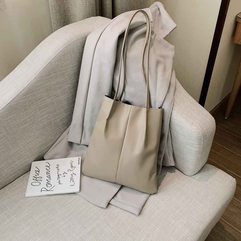 Tote Vrouwen Solid Kleur Draagbare Handtas Mode Schouder Mode Eenvoudige Kleine Eco Boodschappentas Шоппер Сумка Авоська