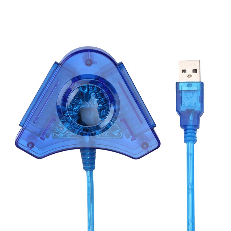 Kebidu voor PS2 Gamepad Converter Joypad Game USB Dual Player Converter Adapter Kabel voor Dual Playstation 2 PC USB Game