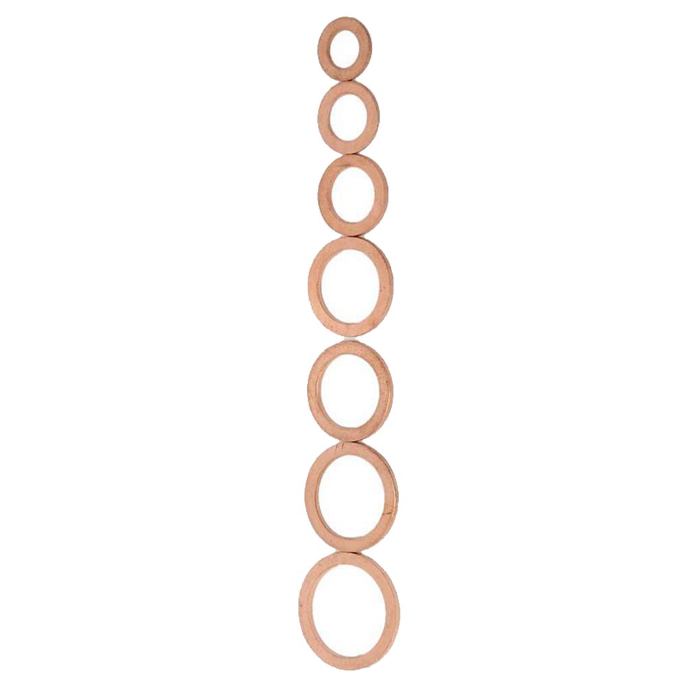 120 PCS Car Oil Seal Sheet Gaskets Copper Washers Car Repair Tools Assorted Garage Engine Washer Kit Auto Hardware Relaxing