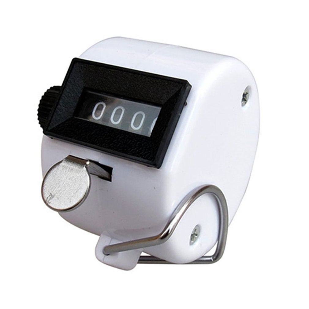 Compteur de bouddha à quatre couleurs, mécanique en plastique: WHITE