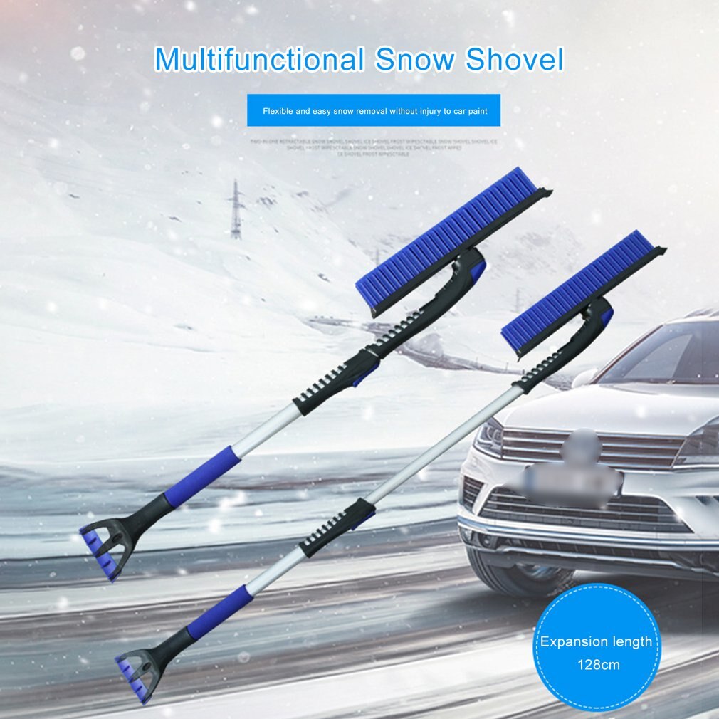 R-2121 Ice Scraper Extended Pole Expandable Winter Multifunctional Snow Shovel Snow Clearing and Deicing Tools