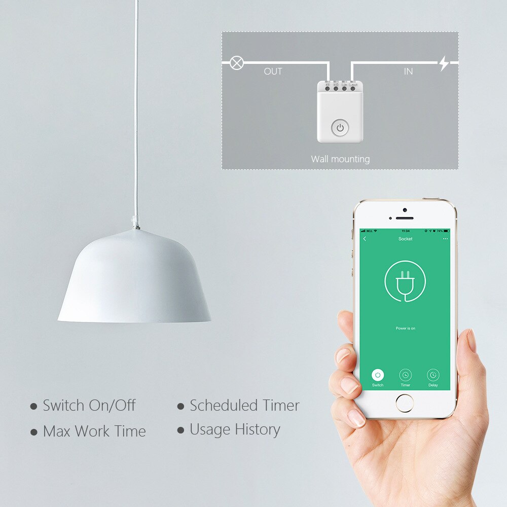BroadLink BestCon MCB1 Smart Wi-Fi Light Switch Wireless Control Box works with Siri and Alexa