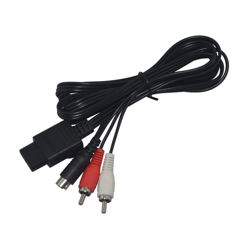 S-Video Cable 2RCA AV Cord cable for N64 for SNES for GameCube GC