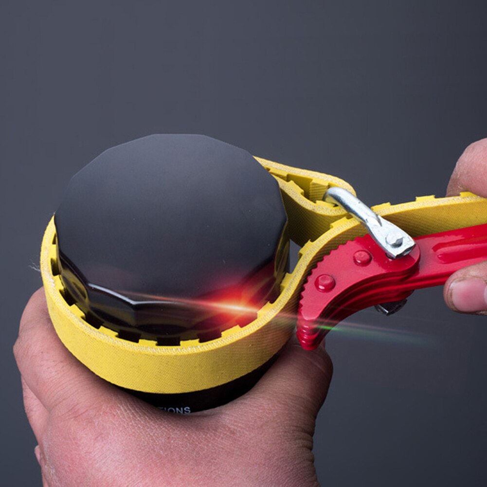 6inch Multi-Purpose Belt Strap Wrench Oil Grid Filter Rubber Pipe Cartridge Filter Canister Belt Strap Wrench