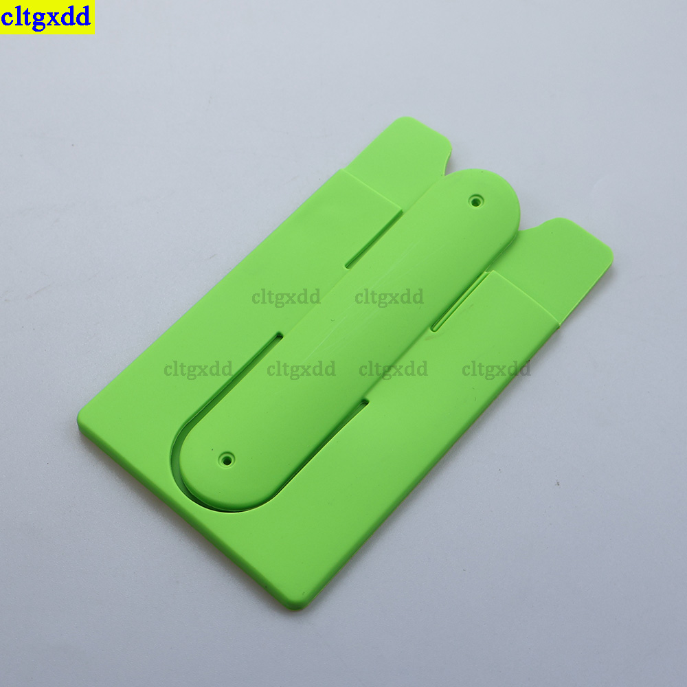 Cltgxdd 1 peça titular do cartão de telefone preguiçoso elástico silicone id do telefone titular do cartão de crédito adesivo universal carteira titular do cartão: Vermelho
