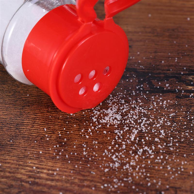 Pot à épices en plastique 24/12 pièces | Bouteilles d'assaisonnement de cuisine maison, échalotes à poivre, Pot à sel, bidon de Cruet pour Barbecue noir A35