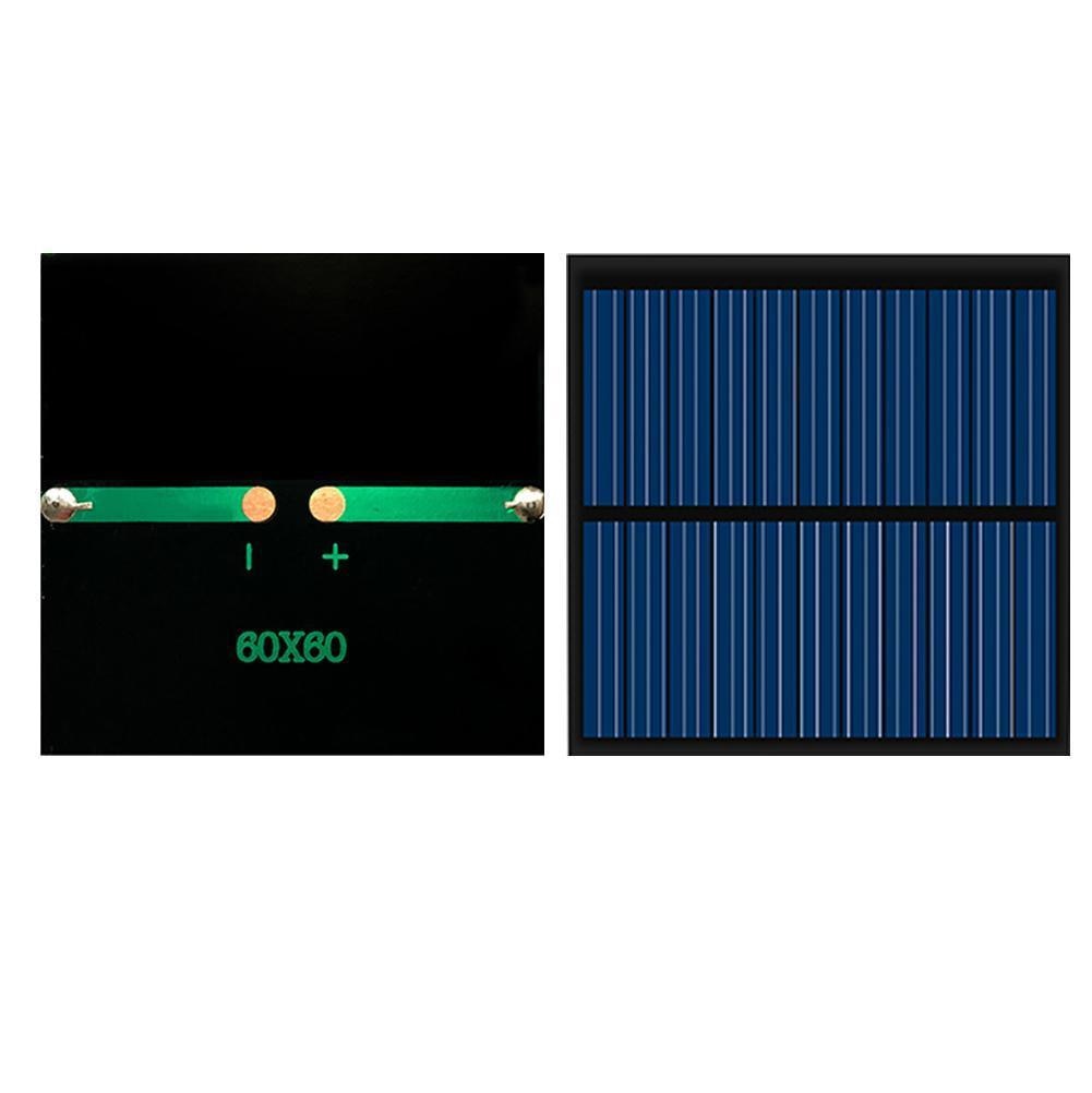 5.5v 80ma Round Black Mini Solar Panel Glue Handicrafts Silicon Polycrystalline Board Portable Tool Charging D I4R4