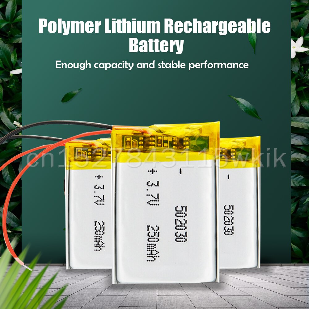 502030 052030 3.7V 200Mah Lithium Polymer Oplaadbare Batterij Voor MP3 MP4 Led Licht Bluetooth Headset Speaker Li-po Li Ion Mobiele