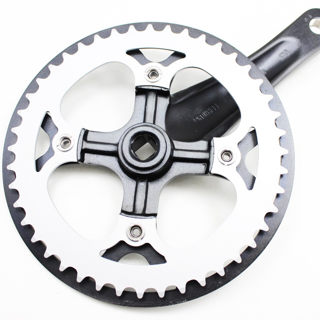 Road bike Crankset 44T 170mm Bicycle Crankset single speed aluminum alloy crank For Folding Bike Bicycle Parts