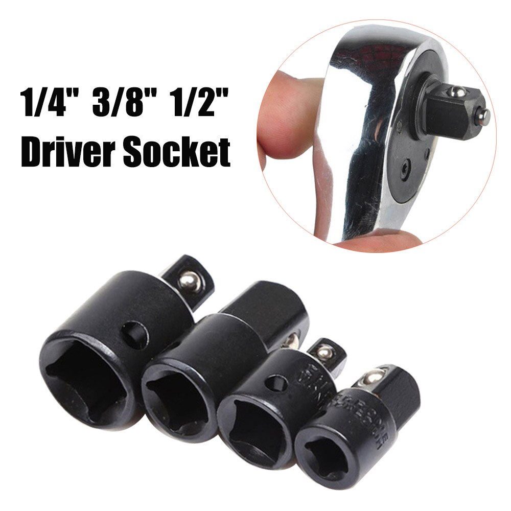 1/4pcs 1/4 3/8 1/2 Drive Socket Adapter Converter Reducer Air Impact Craftsman Socket Wrench Adapter Hand Tools Set Repair Tools