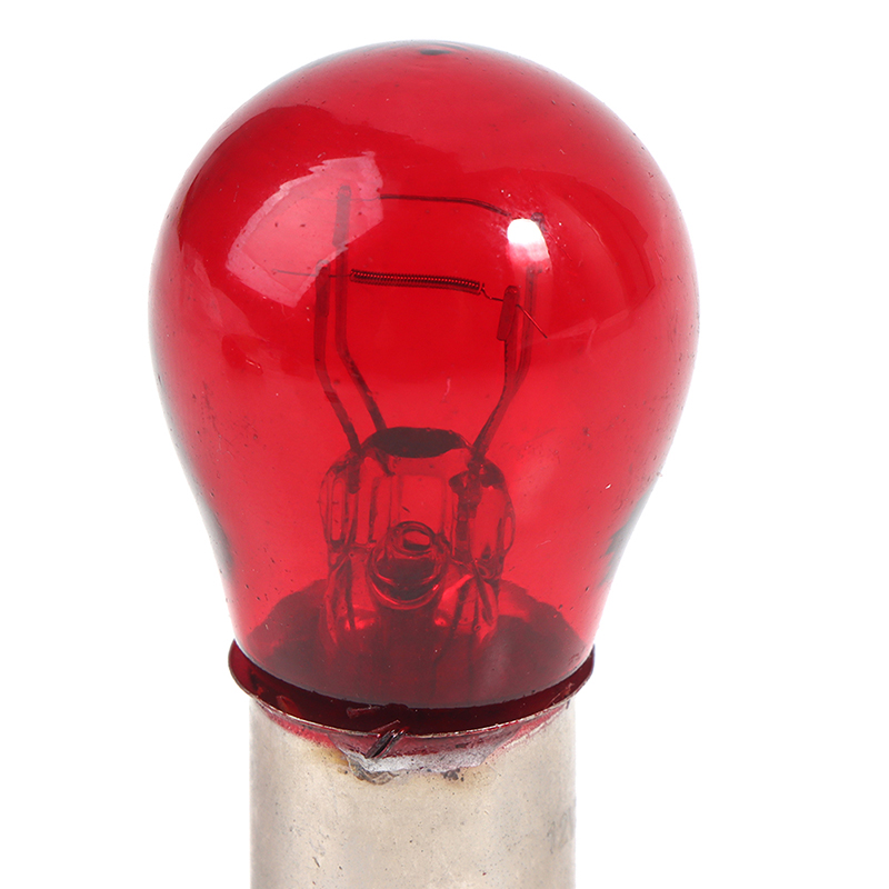 2 uds BAW15D luz trasera de freno roja bombilla de coche 12V luces de advertencia de señales de giro