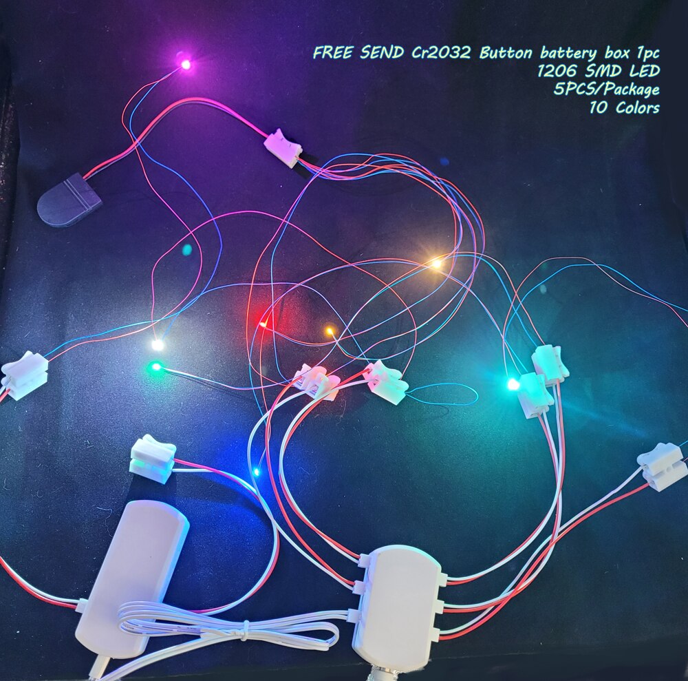 verdrahtet LED Smd 1206 3v LED Lampe Modelle Zug Vor-gelötet Mikro Litz für Zug Eisenbahn Landscapehobby Modell Bausatz Eisenbahn Beleuchtung