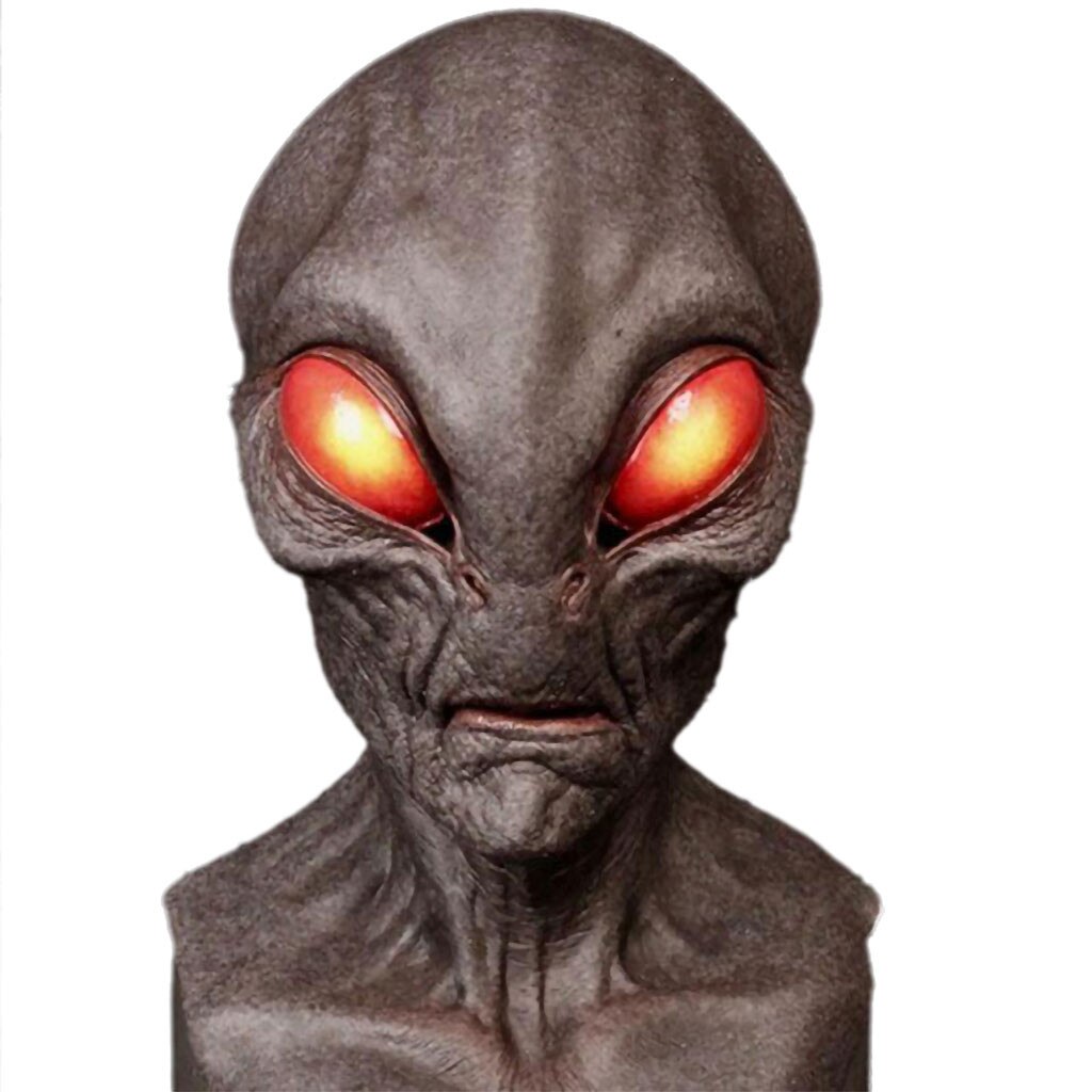 Halloween Alien Mask Scary Horrible Horror Alien mask Magic Mask Funny Mask Monster Mask Masquerade Supplies Party Costum: A