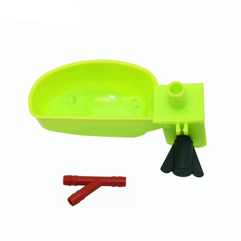 Comederos de codorniz de 5 uds., vasos para gallinas, utensilios de alimentación para aves Rojas, tazón de agua automático, suministros para apicultura y aves: Verde claro