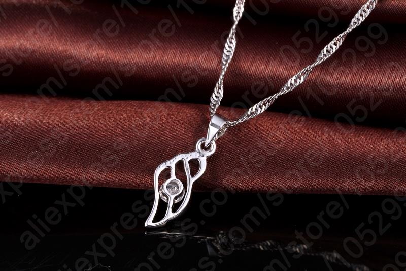 Neue Feine 925 Sterling Silber Schmuck Sets Frauen Zirkonia Halskette &amp; Anhänger &amp; Ohrringe Freies