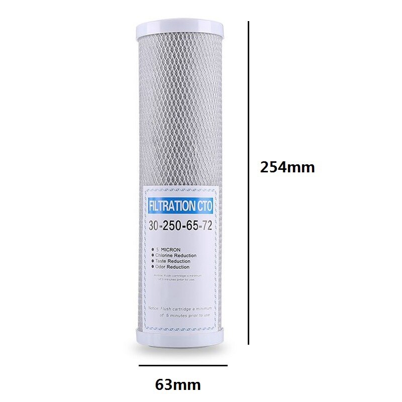 3Pcs Water Filter Actieve Kool Cartridge Filter 10 Inch Cartridge Vervanging Purifier Cto Blok Carbon Filter