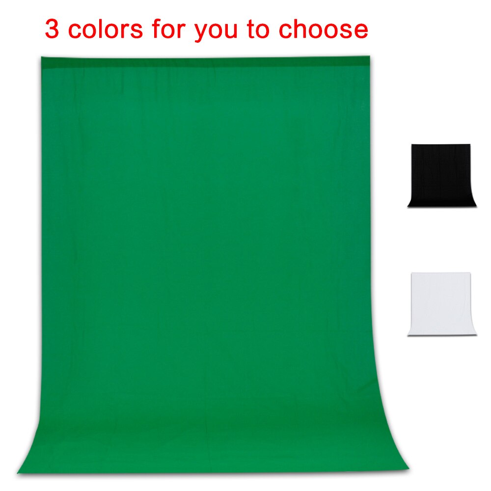 Backdrop Cloth Black White Green Color Cotton Textile Muslin Photo Backgrounds Studio Photography Screen Chromakey