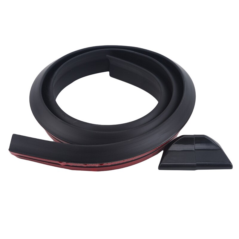 1.5M Universal Car Spoiler Carbon Achterspoiler Dak Vleugels Kofferbak Lip 3D Sticker Kit Tail Rubber Body Trim auto Accessoire