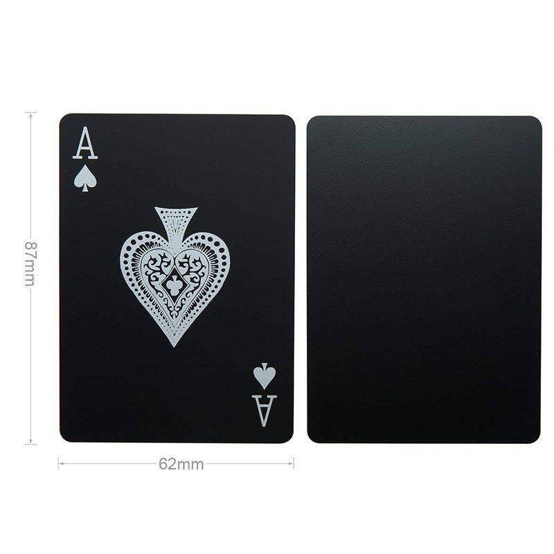 1pack Waterproof PVC Poker Cards Magic Show Party Game Tool for Poker Player BM88: Default Title