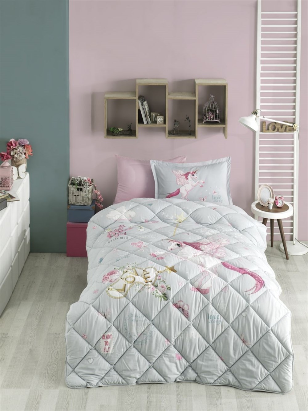 Enkelt quilt lavet  of 100%  bomuldsgarn