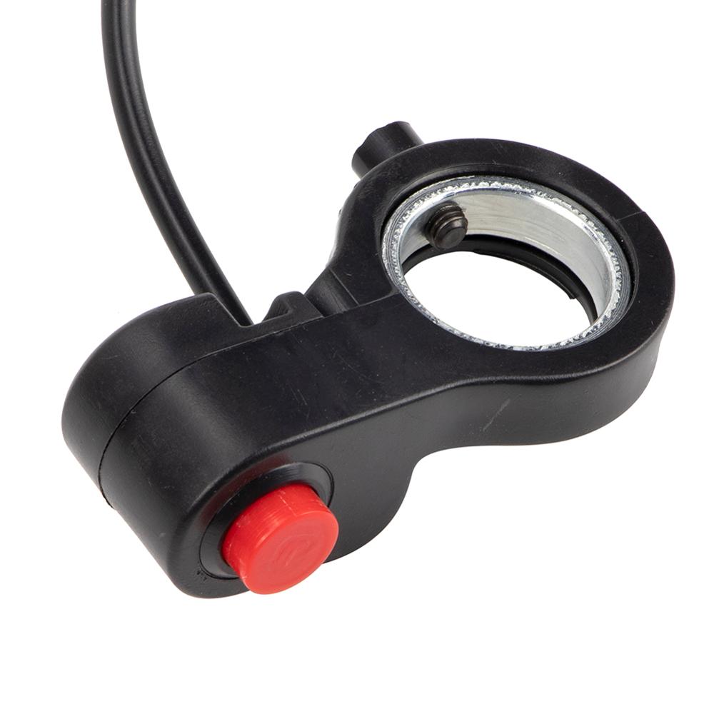 7/8'' Universal Motorcycle Handlebar Switch Horn Starter Kill Button Switch E-Bike Motor Single Switch