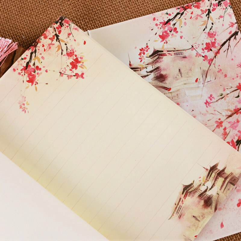 21X14cm Cute Diary Notebook Ruled Inner Paper A5 Notepad Beautiful Collection Binding Flower Writing Books