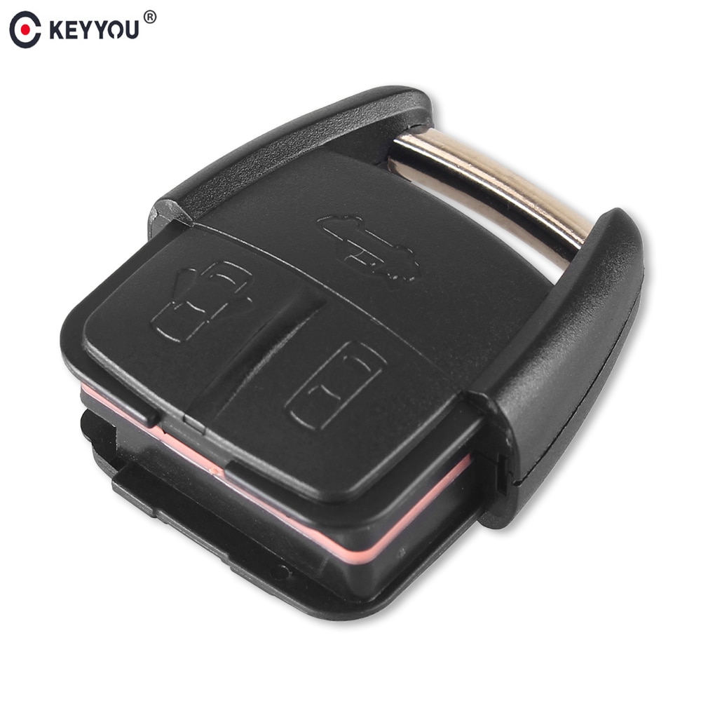 KEYYOU 3 Knop Vervangende Afstandsbediening Key Case Shell Fob Voor Chevrolet Sleutel Shell Fob Met Batterij Houder