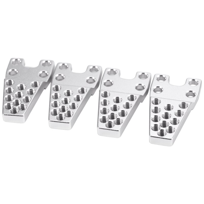 4PCS for SCX10 Aluminum Shock Mount Lift Surge Seat Adjustment Seat-HR Axial SCX10 Lower Shock Mount Lift Kit